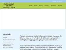 Tablet Screenshot of dzieciecykacik.waw.pl